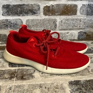 Allbirds Wool Runners Red Women's Running Shoes Size 10